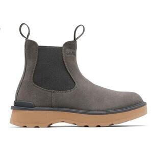 Sorel Women's Hi-Line Chelsea Boot Quarry Tawny Buff Suede Size 8 NIB Waterproof